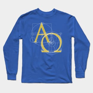 Alpha Omega Christian Jesus Symbol Long Sleeve T-Shirt